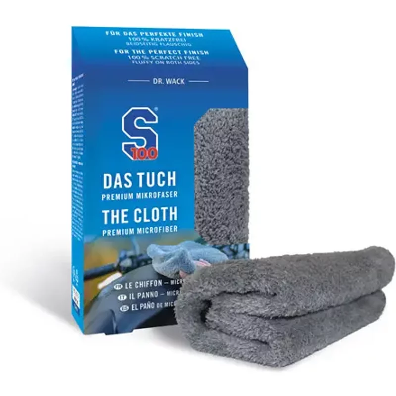 Kit d'entretien moto Dr Wack S100 The Cloth Premium Mikrofaser