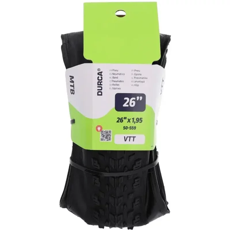 Pneu de vélo tringles souples Durca