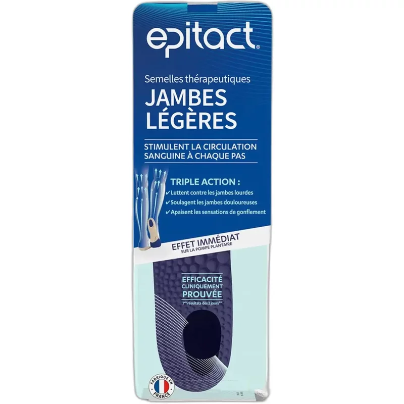 Semelles thérapeutiques Jambes Légères Epitact