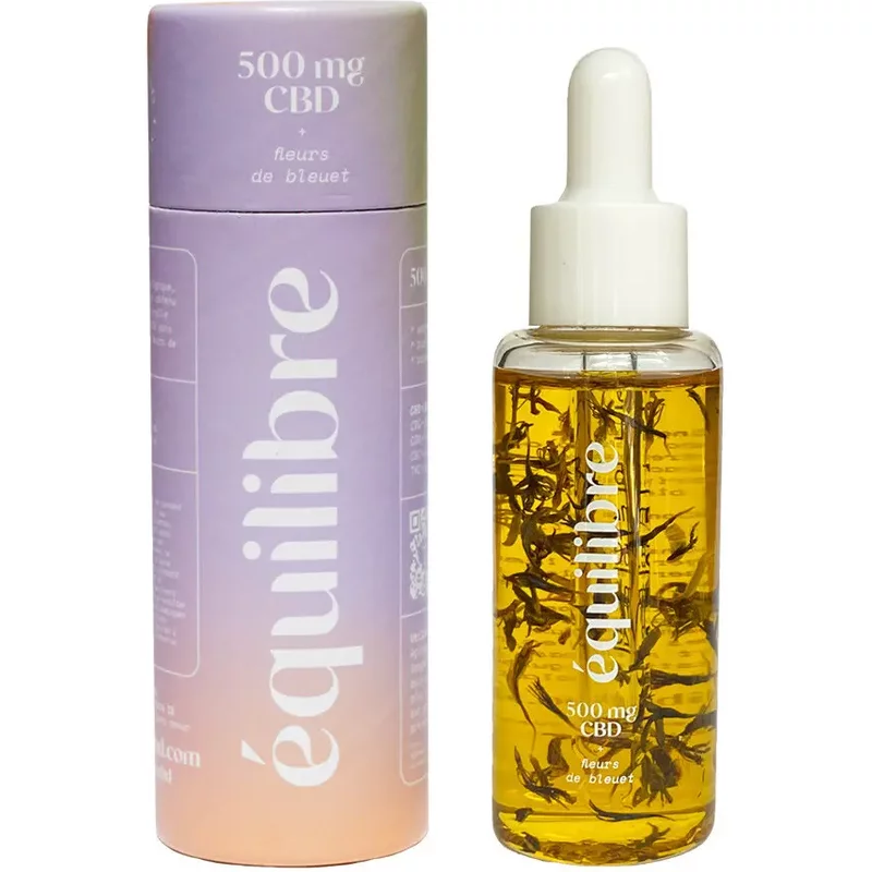 Huile CBD fleurs de bleuet Equilibre