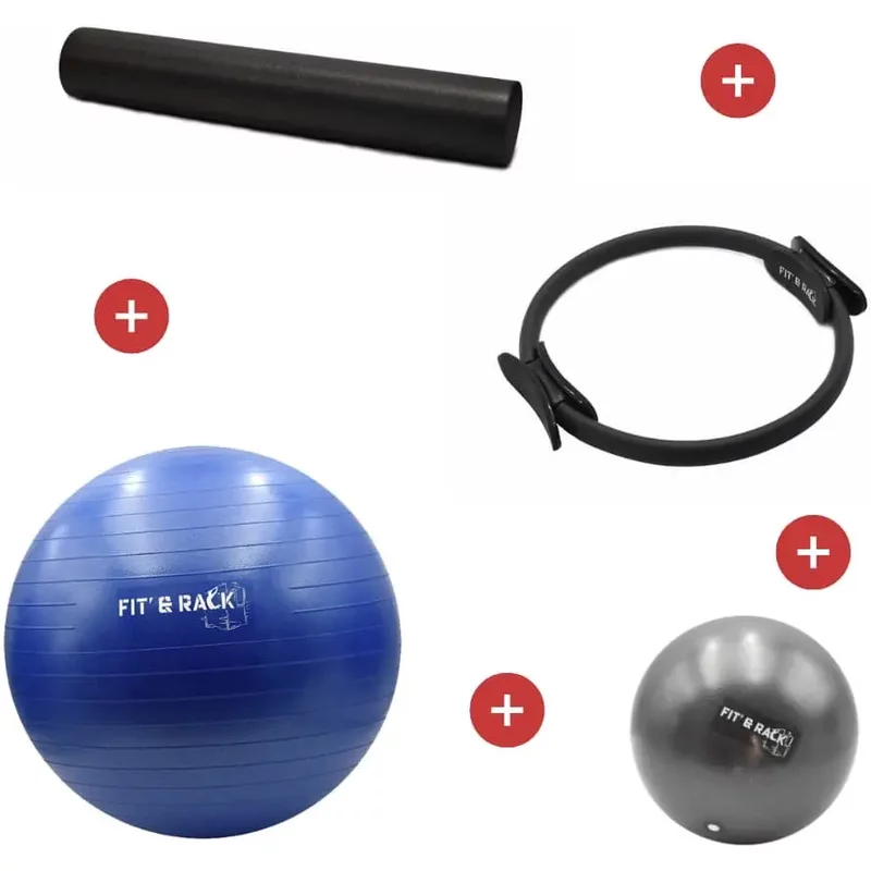 Balle pilates avec accessoires Fit & Rack