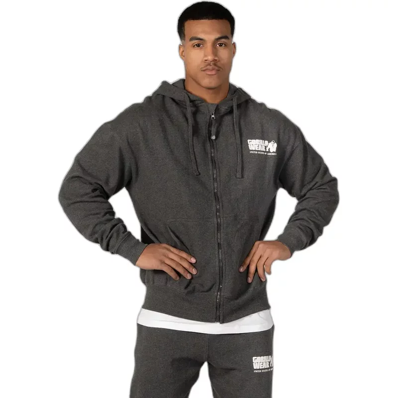 Sweatshirt à capuche oversize zippé Gorilla Wear Classic