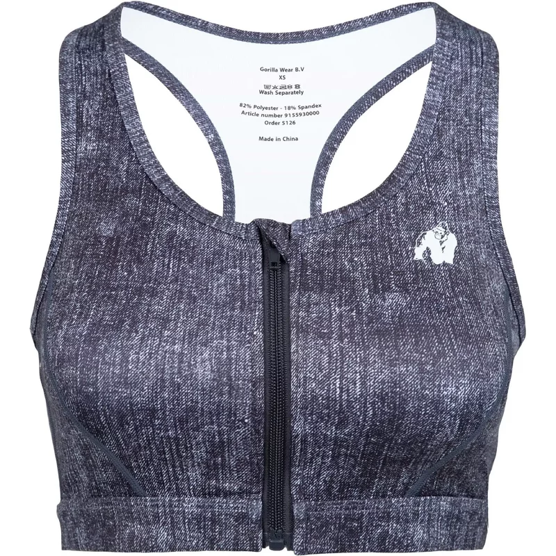 Brassière zip-front femme Gorilla Wear Camilla