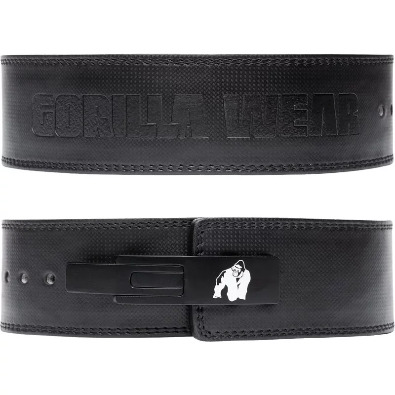 Ceinture de levage en cuir carbone Gorilla Wear 4
