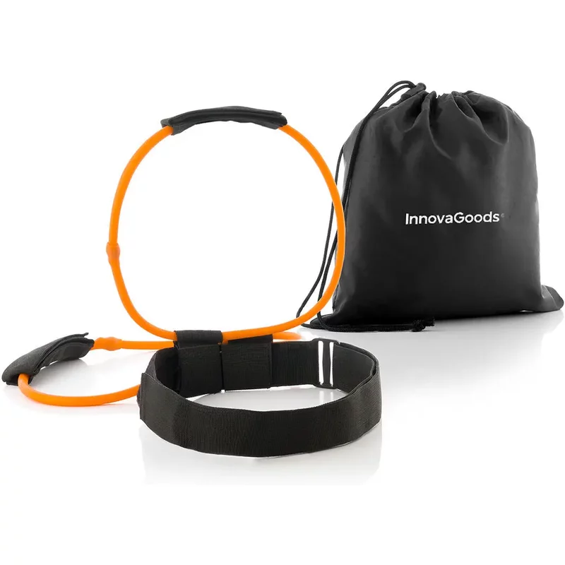 Ceinture avec bandes de résistance pour les fessiers et guide d'exercices InnovaGoods Bootrainer