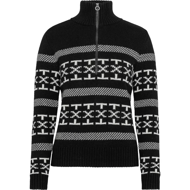 Pull 1/2 zip femme Johaug Dalsbygda Woolmix