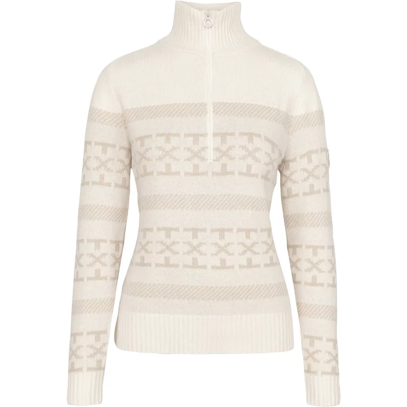 Pull 1/2 zip femme Johaug Dalsbygda Woolmix