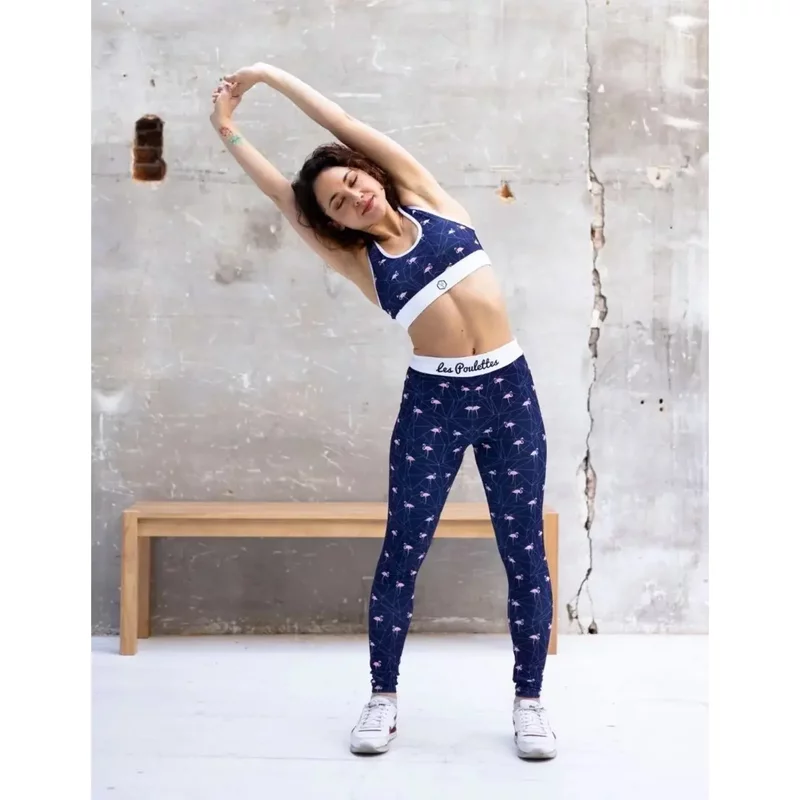 Legging femme Les Poulettes Fitness Flamants