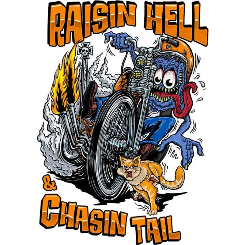 Autocollant Lethal Threat chaisin tail 60x80 mm