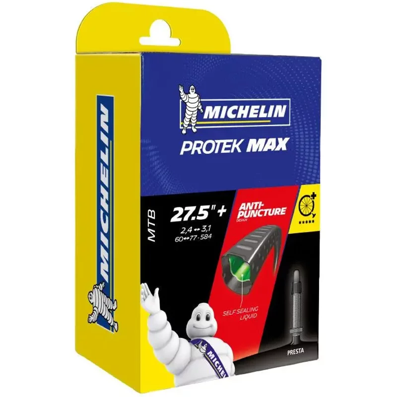 Chambre à air valve avec liquide avec anti-crevaison Michelin Protek max b6 Presta