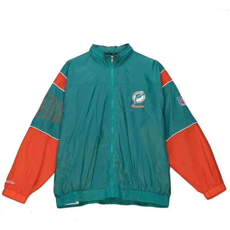 Veste de survĂȘtement Mitchell & Ness NFL Miami Dolphins Sideline 1992