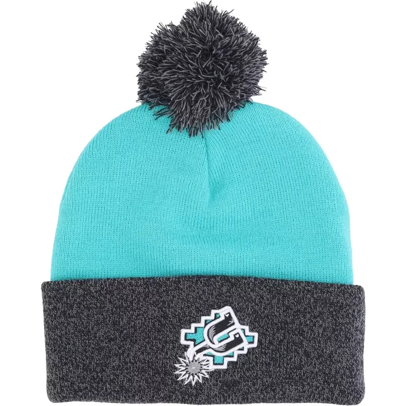 Bonnet à pompon deux ton San Antonio Spurs NBA Hwc