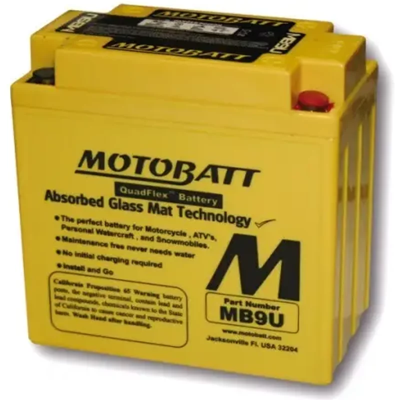 Batterie moto Motobatt MB9U (4 Poles)