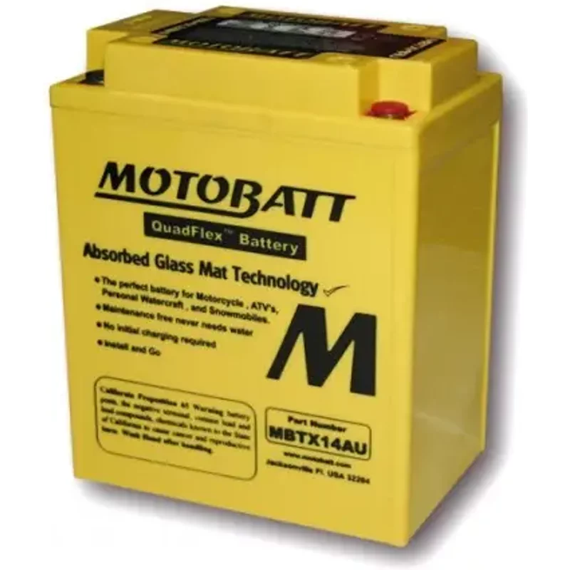 Batterie moto Motobatt MBTX14AU (4 poles)