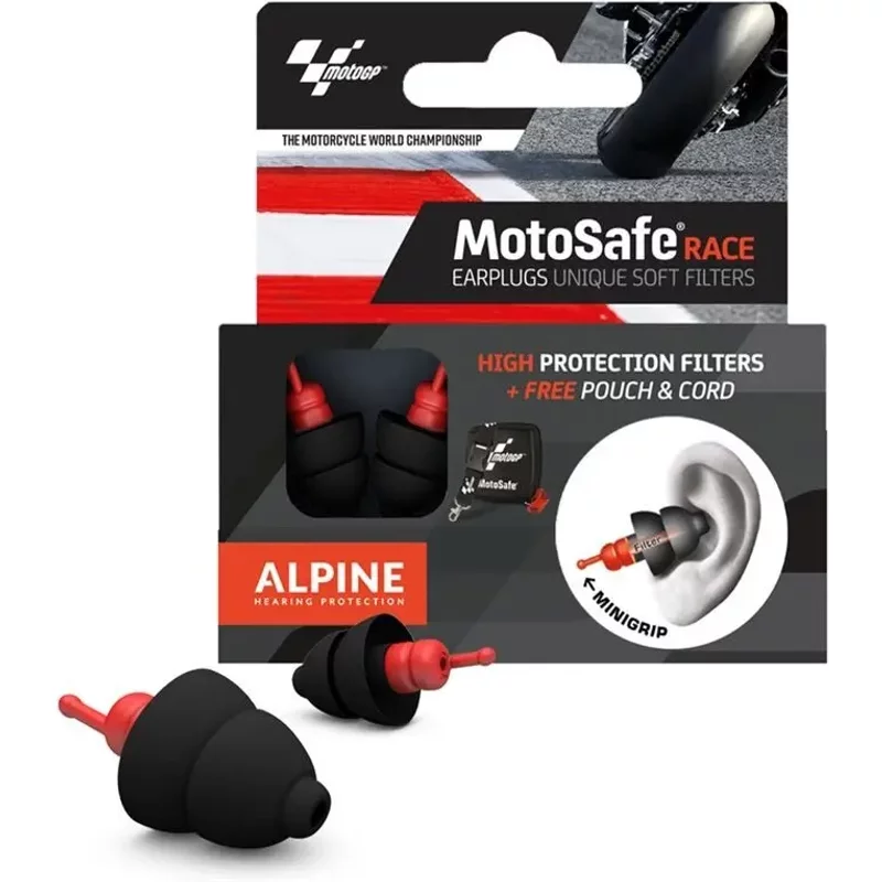 Boîte PLV de 2 bouchons d'oreille Motosafe Race MotoGp