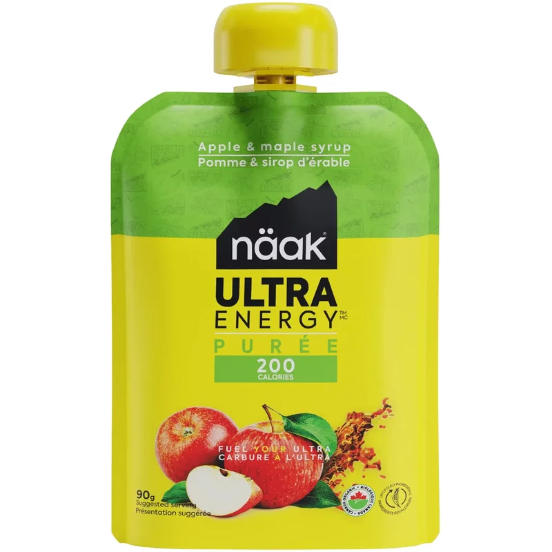 Purée Energétique à la saveur pomme et sirop d'érable Naäk