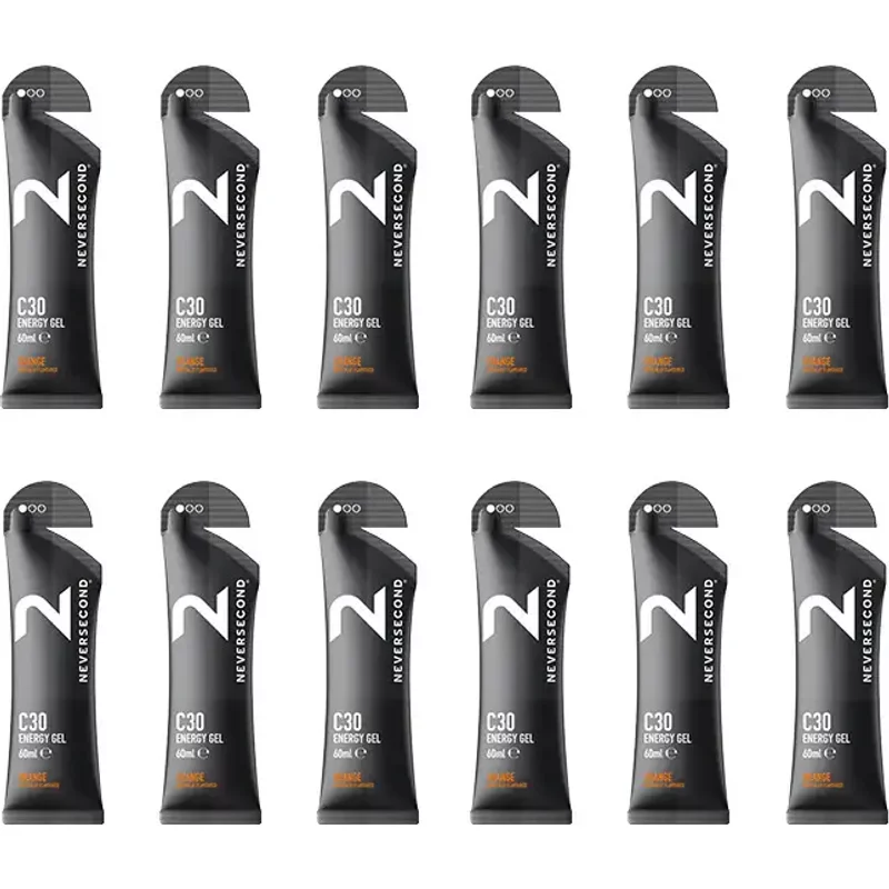 Gel énergétique Neversecond Energy gel C30 Orange (x12)