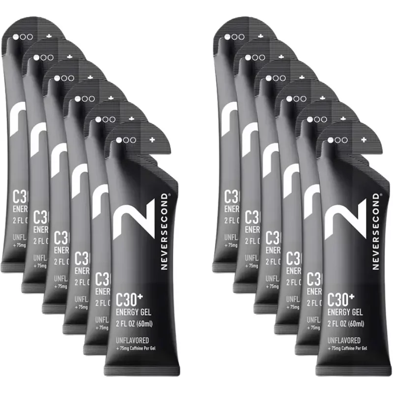 Gel énergétique Neversecond Energy gel C30 Neutre Caféine (x12)