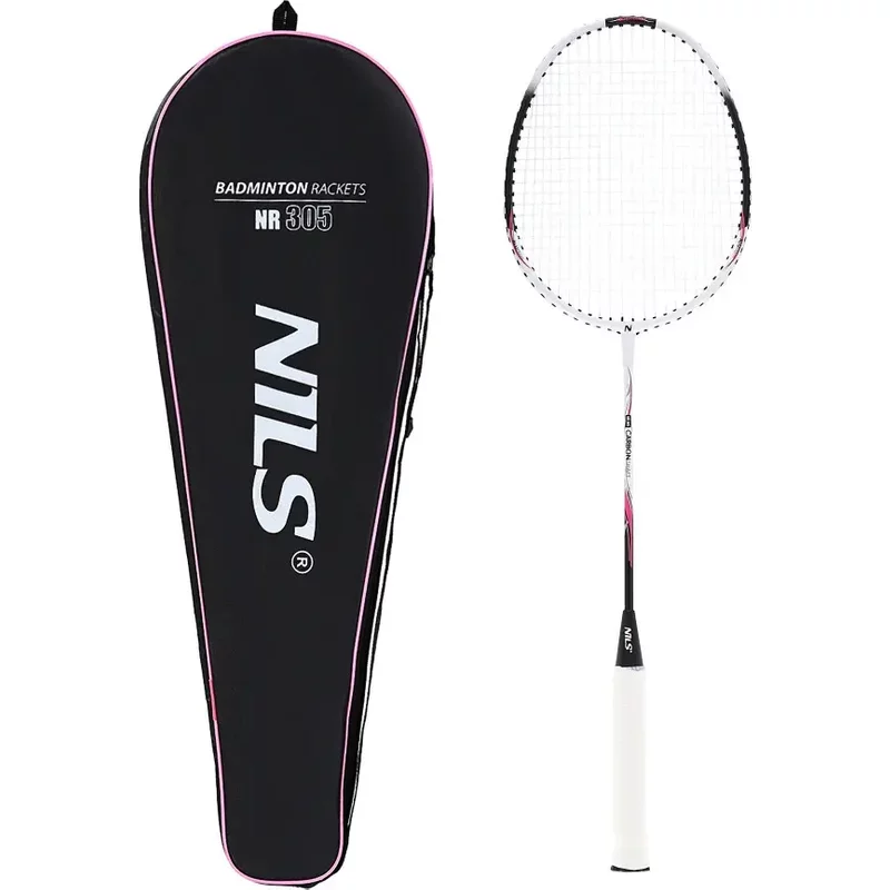 Raquette de badminton en carbone isometrique + housse NILS NR305