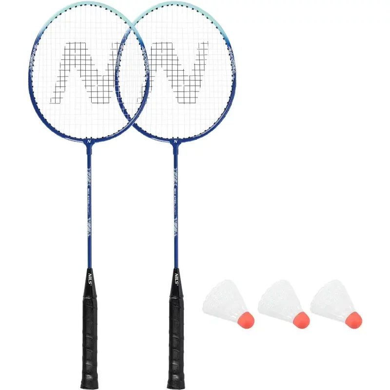 Raquette de badminton en aluminium + volant + couvertur NILS NRZ210 (x6)