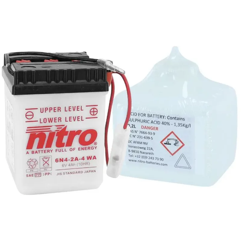 Batterie Nitro 6n4-2a-4 6v 4 Ah