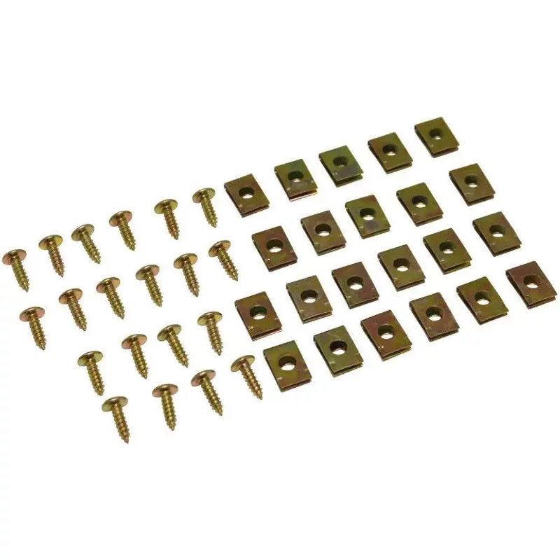 Lot de 20 agrafes de carrosserie carénage capotage avec vis P2R