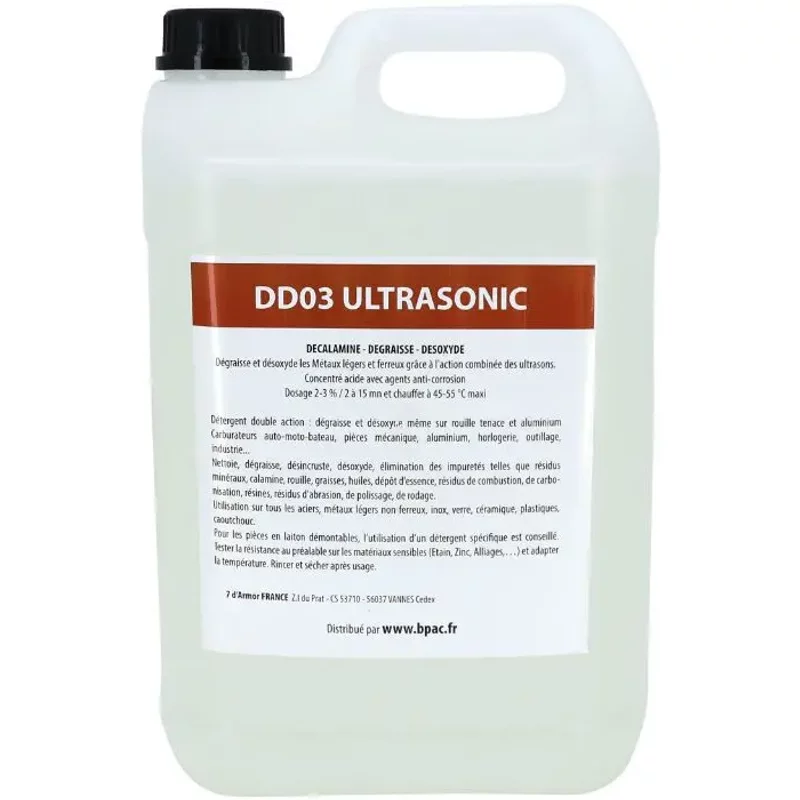 Detergent nettoyeur-bac ultrasons professionnel P2R Dd03