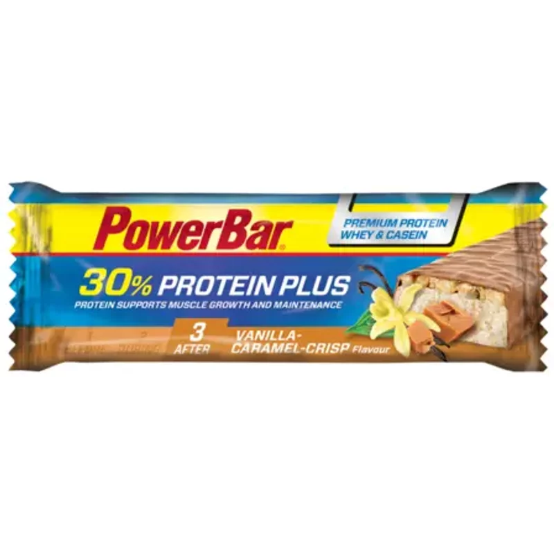 Lot de 15 Barres PowerBar ProteinPlus 30Â % - Caramel- Vanilla crisp