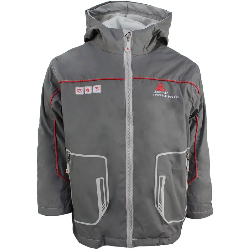 Children's ski jacket Peak Mountain Eklato-Gris