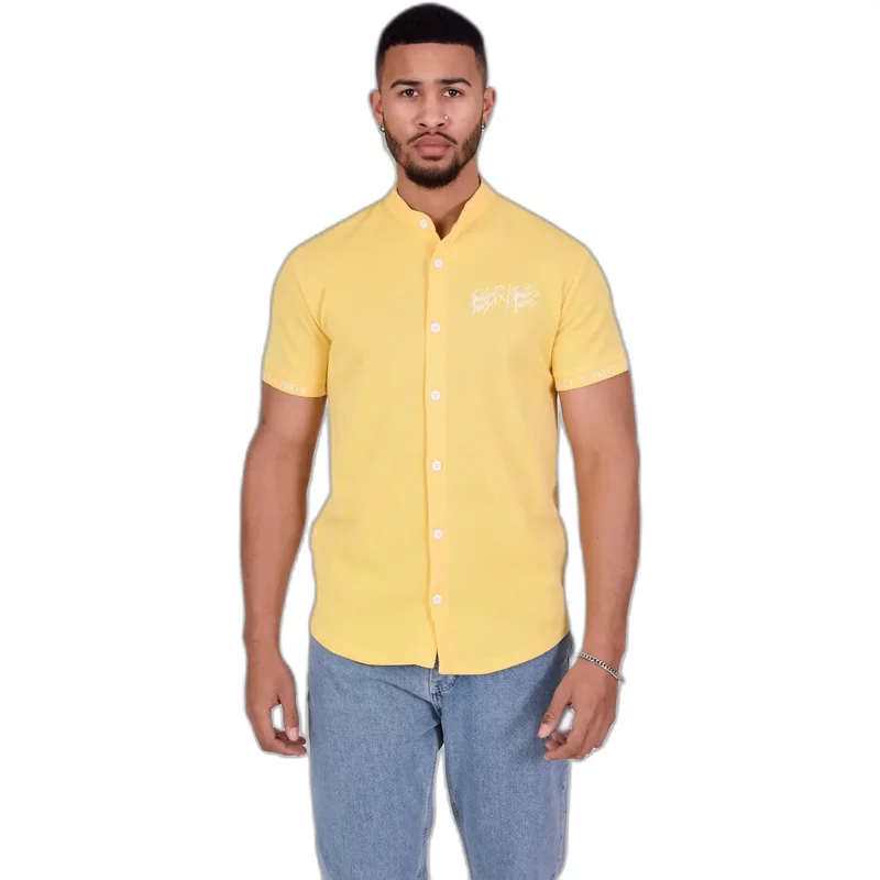 Chemise col mao Project X Paris Style maille