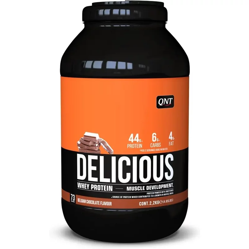 Nutrition protéinée poudre de protéines de lactosérum chocolat QNT Delicious Whey