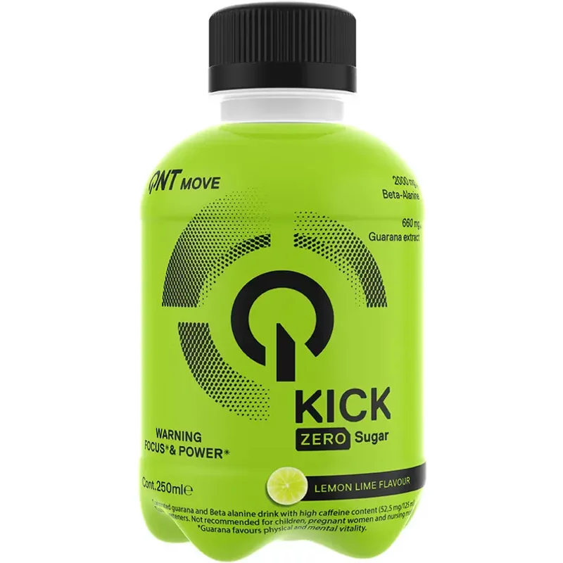 Boisson énergétique citron vert sans sucre QNT Kick Drink