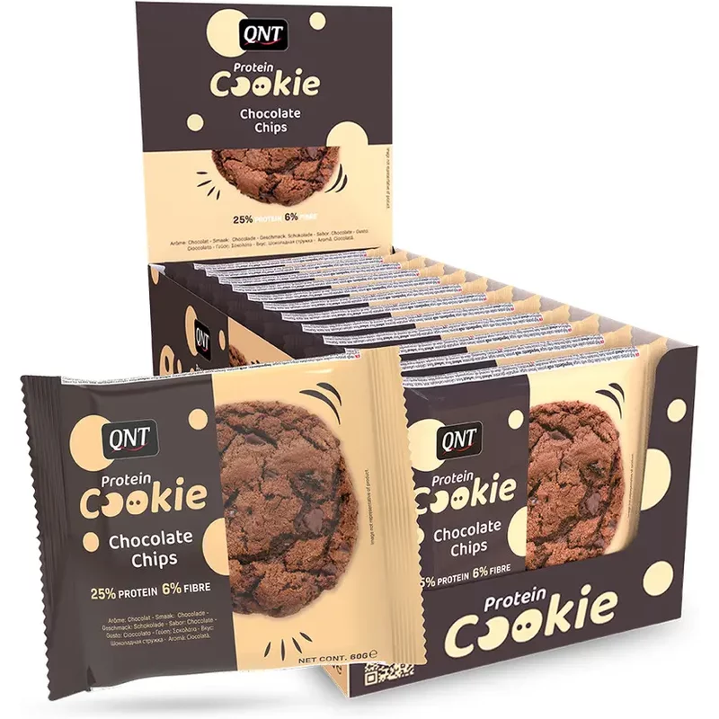Nutrition protéinée pépites de chocolat QNT Cookie