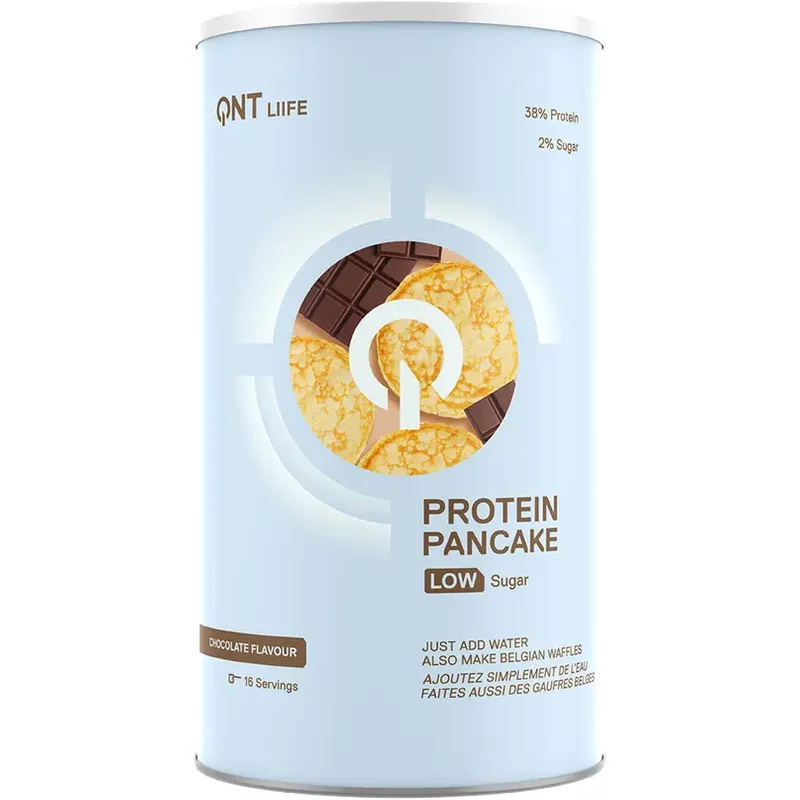 Nutrition protéinée allégée en sucre Chocolat belge QNT Protein Pancake