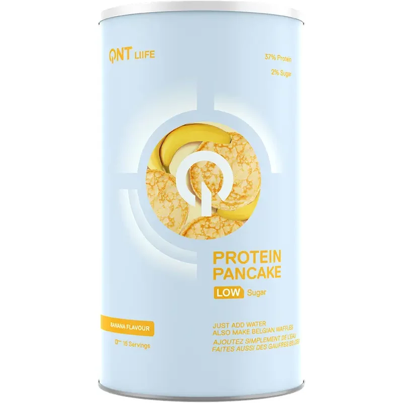 Nutrition protéinée allégée en sucre Banane QNT Protein Pancake