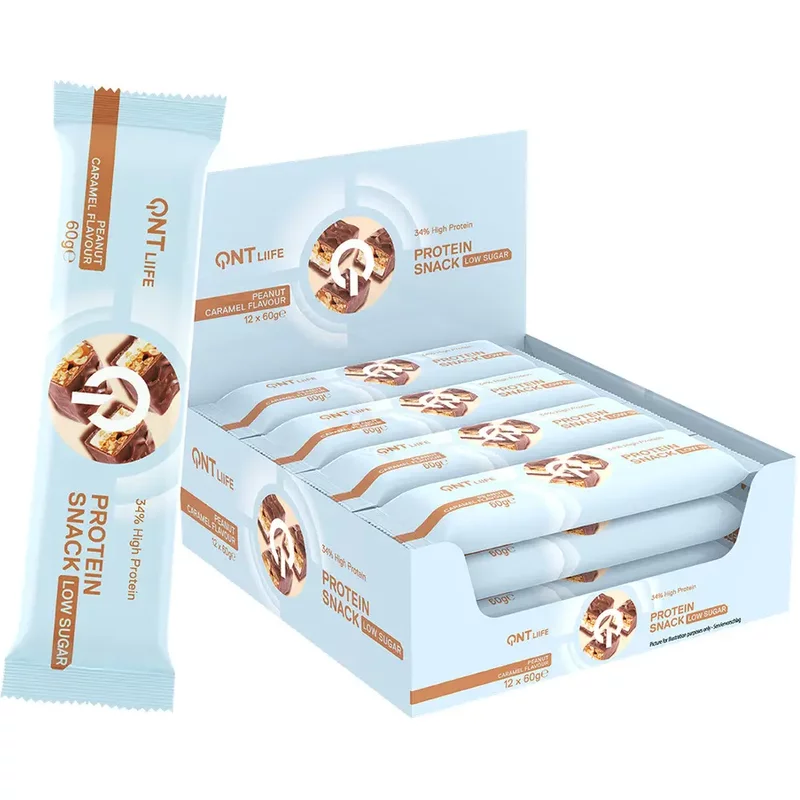 Nutrition protéinée Cacahuète Caramel QNT Protein Snack Low Sugar