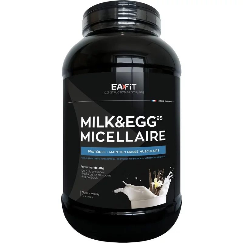 Milk & Egg 95 Micellaire vanille EA Fit 2,2kg