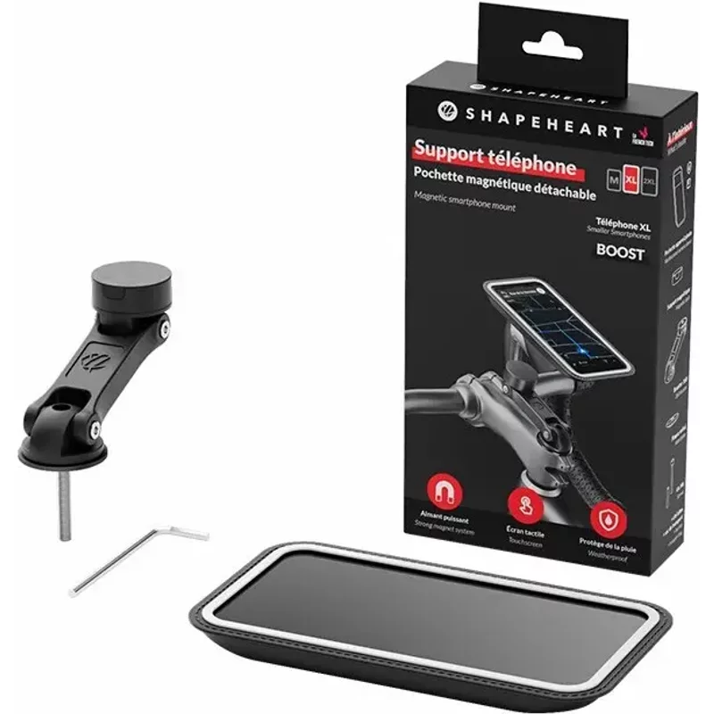 Support téléphone potence + booster + pochette photo Shapeheart