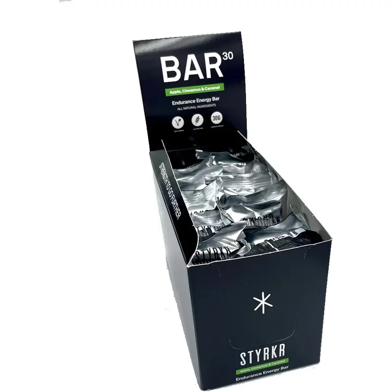 Nutrition protéinée Styrkr BAR30 Pommes, Cannelle, Caramel (x12)