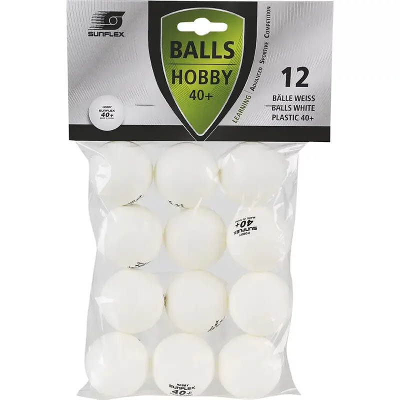 Balle de tennis de table sunflex (x12)