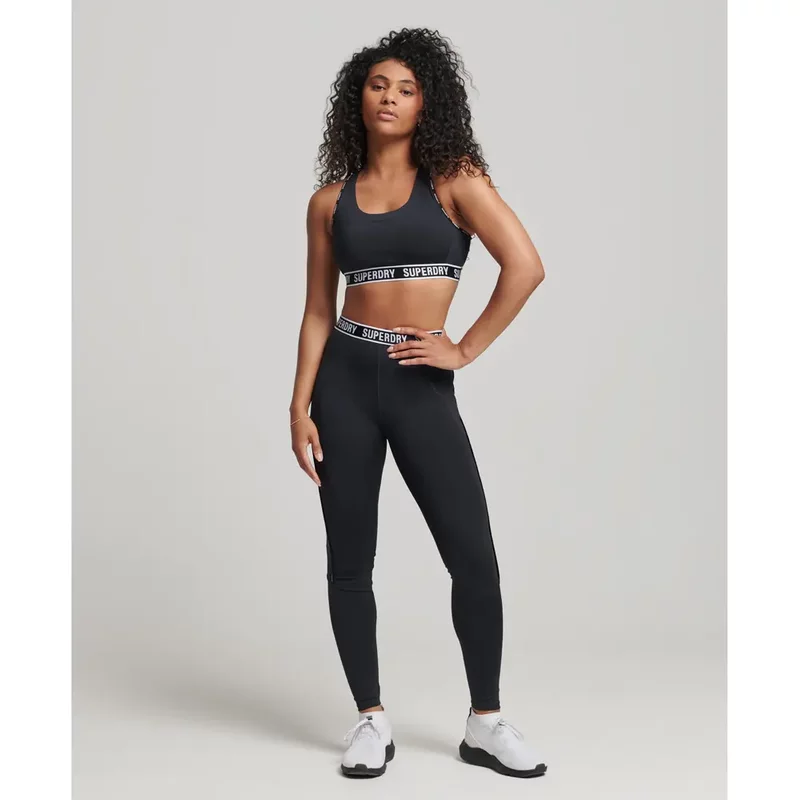Legging à taille élastiquée griffée femme Superdry
