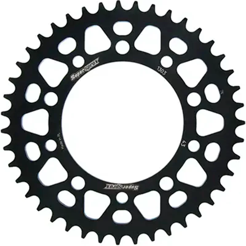 Couronne aluminium moto Supersprox RAL-1303:43 # 51-32206-43