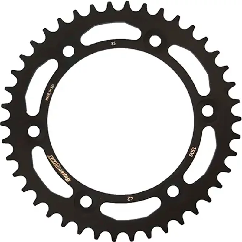 Couronne aluminium moto Supersprox RAL-1308:42