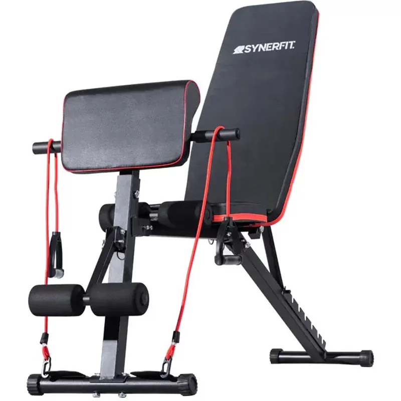 Banc de musculation inclinable réglable, multifonctions - entraînement complet Synerfit Fitness