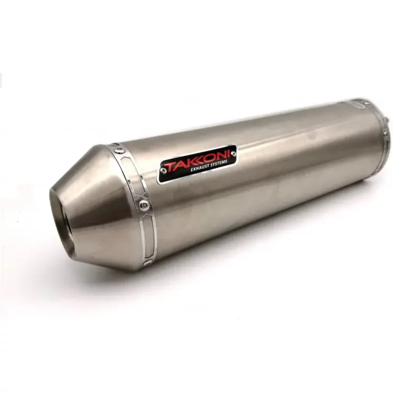 Échappement moto brossé inox Takkoni GSX-S 750, 16-, GSR 750, 11-(EURO 3 et 4)