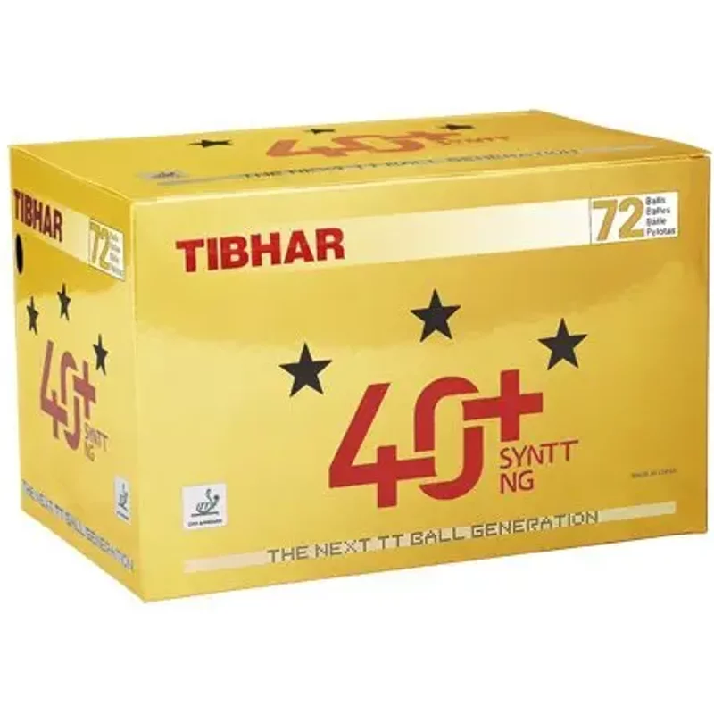 Balle de tennis de table Tibhar 3Star 40+ SYNTT NG (x72)
