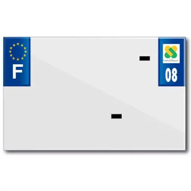 Bande plaque d'immatriculation pvc vierge Top Plaq 08