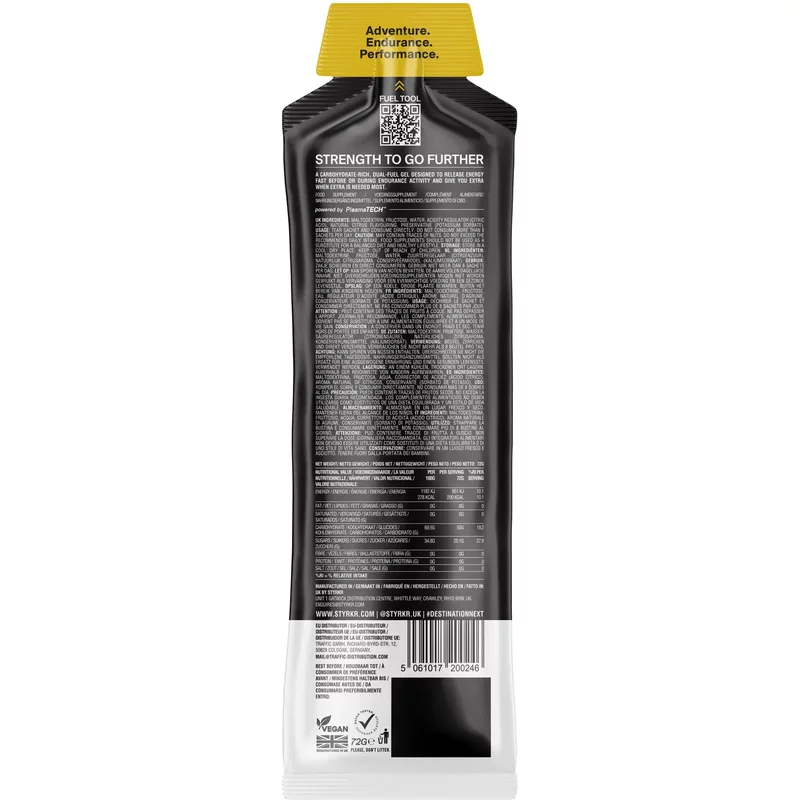 Gel saveurs agrumes Styrkr (x12)