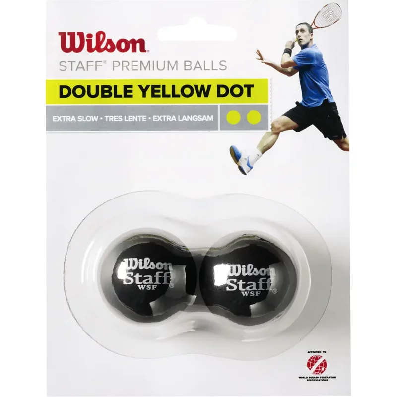 Lot de 2 balles de squash Wilson Staff