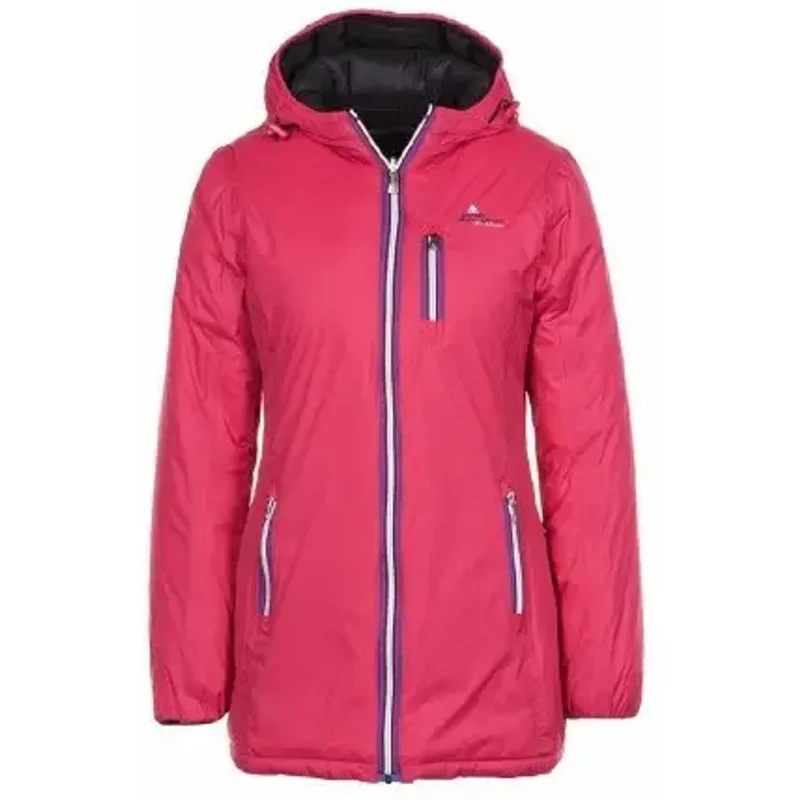 Reversible long ski jacket for women Peak Mountain Awill